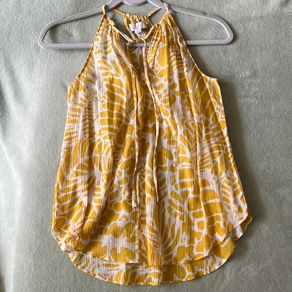 Sheer LOFT sleeveless blouse - XS petite - Picture 6 of 6